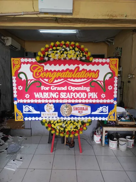 Papan Bunga Ucapan Selamat Trahan Sluke